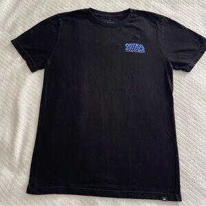 Quiksilver Boy's XL Black Short Sleeve Tee Classic Surf Skate Streetwear Casual